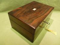 Inlaid Rosewood Jewellery – Vanity Box c.1860 (14 of 14) Inlaid Rosewood Jewellery – Vanity Box c.1860 (14 of 14)