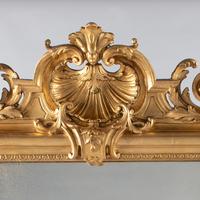 Large 19th Century French Gilt Overmantle Mirror (8 of 8) Large 19th Century French Gilt Overmantle Mirror (8 of 8)