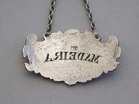 19th Century Provincial / Colonial Cast Silver Wine Label 'Madeira' by G.C. 'makers mark only' c.1830-1850 (5 of 7) 19th Century Provincial / Colonial Cast Silver Wine Label 'Madeira' by G.C. 'makers mark only' c.1830-1850 (5 of 7)