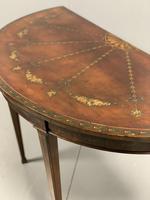Late 18th Century Painted Demi-lune Console table (6 of 6) Late 18th Century Painted Demi-lune Console table (6 of 6)