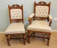 Antique Victorian Set of Eight Oak Dining Chairs (16 of 16) Antique Victorian Set of Eight Oak Dining Chairs (16 of 16)