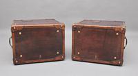 Pair of Early 20th Century Leather Bound & Painted ex Army Trunks (2 of 10) Pair of Early 20th Century Leather Bound & Painted ex Army Trunks (2 of 10)