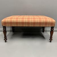 Newly Upholstered & Buttoned Centre Footstool (4 of 5) Newly Upholstered & Buttoned Centre Footstool (4 of 5)