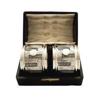 Pair of Antique Victorian Sterling Silver Filigree Napkin Rings in Case 1890 (10 of 10) Pair of Antique Victorian Sterling Silver Filigree Napkin Rings in Case 1890 (10 of 10)