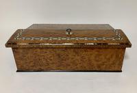 Antique Amboyna Mother of Pearl Inlaid Writing Slope Lap Box (13 of 19) Antique Amboyna Mother of Pearl Inlaid Writing Slope Lap Box (13 of 19)
