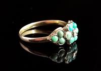 Antique Victorian Turquoise & Diamond Cluster Ring, 18ct Gold, Forget me Not (7 of 10) Antique Victorian Turquoise & Diamond Cluster Ring, 18ct Gold, Forget me Not (7 of 10)