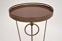 Brass & Mahogany French Side Table c. 1950’s (5 of 7) Brass & Mahogany French Side Table c. 1950’s (5 of 7)