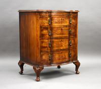 Antique Burr Walnut Serpentine Chest of Drawers (1 of 6)