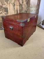 19th C Brass Bound Campaign Style Chest (2 of 8) 19th C Brass Bound Campaign Style Chest (2 of 8)