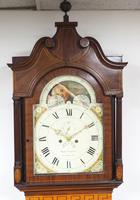 19th Century English Longcase Clock in Mahogany Painted Moon Roller Dial 8-Day Signed Martin Clayton (3 of 5) 19th Century English Longcase Clock in Mahogany Painted Moon Roller Dial 8-Day Signed Martin Clayton (3 of 5)