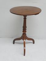 Antique Yew Lamp Table