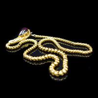 Antique Victorian Cabochon Garnet Yellow Gold Snake Serpent Necklace (9 of 11) Antique Victorian Cabochon Garnet Yellow Gold Snake Serpent Necklace (9 of 11)