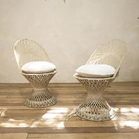 Pair of Mid 20th Century Russell Woodard Wicker Effect Side Chairs - Patio (2 of 11) Pair of Mid 20th Century Russell Woodard Wicker Effect Side Chairs - Patio (2 of 11)