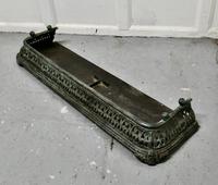 Victorian Pierced Verdigris Cast Iron Fender (4 of 5) Victorian Pierced Verdigris Cast Iron Fender (4 of 5)