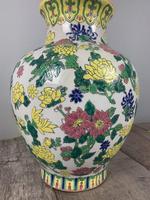 English Floral Vase Table Lamp, Rewired & Pat Tested c.1900 (4 of 9) English Floral Vase Table Lamp, Rewired & Pat Tested c.1900 (4 of 9)