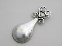 Arts & Crafts Cast Silver Caddy Spoon Red Enamel Cabochon by Omar Ramsden, London 1925 (7 of 11) Arts & Crafts Cast Silver Caddy Spoon Red Enamel Cabochon by Omar Ramsden, London 1925 (7 of 11)