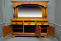 Edwardian Light Oak Carved Mirror-back Sideboard (9 of 17) Edwardian Light Oak Carved Mirror-back Sideboard (9 of 17)