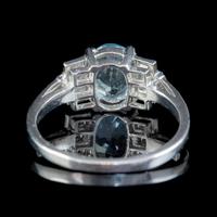 Art Deco Aquamarine Diamond Ring Platinum 1.50ct Aqua c.1930 (2 of 7) Art Deco Aquamarine Diamond Ring Platinum 1.50ct Aqua c.1930 (2 of 7)