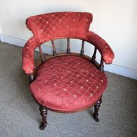 Victorian Walnut Tub Back Chair (8 of 8) Victorian Walnut Tub Back Chair (8 of 8)