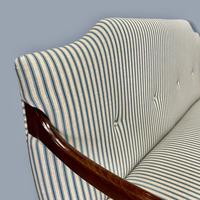 Buttoned Ticking Stripe Sofa & Footstool (8 of 11) Buttoned Ticking Stripe Sofa & Footstool (8 of 11)