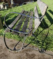 Old Weathered Oak and Iron 6 Bar Garden Bench (3 of 6) Old Weathered Oak and Iron 6 Bar Garden Bench (3 of 6)