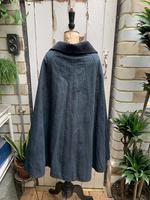 Antique French handmade indigo blue striped linen cape or cloak with black wool collar one size (3 of 10) Antique French handmade indigo blue striped linen cape or cloak with black wool collar one size (3 of 10)
