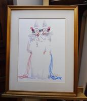 Watercolour Two Clowns Listed Irish Artist Judith Caulfield Walsh (10 of 10) Watercolour Two Clowns Listed Irish Artist Judith Caulfield Walsh (10 of 10)