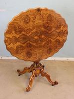 Antique Burr Walnut Shaped Occasional Table (9 of 9) Antique Burr Walnut Shaped Occasional Table (9 of 9)