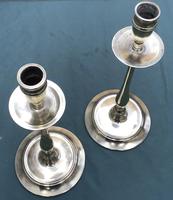 Pair of Slender Tall 19th Century Brass Candlesticks (4 of 5) Pair of Slender Tall 19th Century Brass Candlesticks (4 of 5)