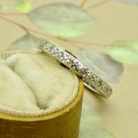 Antique Art Deco platinum diamond full eternity wedding band c1920's ~ Size Q / 8 (6 of 10) Antique Art Deco platinum diamond full eternity wedding band c1920's ~ Size Q / 8 (6 of 10)