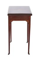 Sheraton Revival Mahogany Inlaid Fold Over Card Table (6 of 7) Sheraton Revival Mahogany Inlaid Fold Over Card Table (6 of 7)