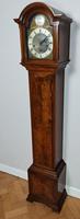 Quarter Veneered Walnut Chiming Grandmother Longcase Clock