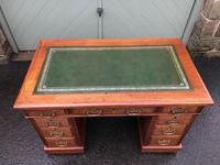 Antique Walnut Pedestal Writing Desk (pri) (2 of 10) Antique Walnut Pedestal Writing Desk (pri) (2 of 10)