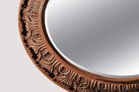 Large 19th Century Swedish Oval Carved Oak Mirror by A Lundmark (3 of 9) Large 19th Century Swedish Oval Carved Oak Mirror by A Lundmark (3 of 9)