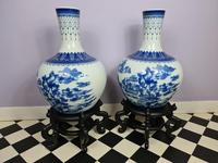 Huge Pair of 20th Century Chinese Blue & White Vases (2 of 9) Huge Pair of 20th Century Chinese Blue & White Vases (2 of 9)