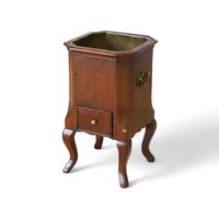 Georgian Era Dutch Walnut Wine Cooler Green Marble Top & Single Drawer (1 of 9)