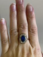 Edwardian 18ct Platinum Set Black Opal & Diamond Cluster Ring (6 of 7) Edwardian 18ct Platinum Set Black Opal & Diamond Cluster Ring (6 of 7)