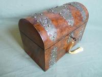 Figured Walnut Tea Caddy. 100% Original. C1880 (11 of 11) Figured Walnut Tea Caddy. 100% Original. C1880 (11 of 11)