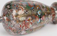 Oriental, Chinese / Japanese Exceptional Silver Metal Cloisonne Vase (3 of 25) Oriental, Chinese / Japanese Exceptional Silver Metal Cloisonne Vase (3 of 25)
