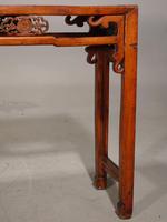 A Slender Late 19th Oriental Elm Hall Table (3 of 6) A Slender Late 19th Oriental Elm Hall Table (3 of 6)