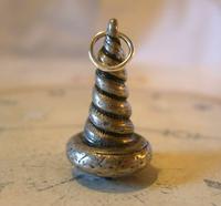 Vintage Pocket Watch Chain Fob 1950 Big Silver Nickel Victorian Revival Fob (7 of 7) Vintage Pocket Watch Chain Fob 1950 Big Silver Nickel Victorian Revival Fob (7 of 7)