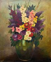 Large 19th Century French Farmhouse Impressionist Still Life Floral Oil Painting Signed (2 of 12) Large 19th Century French Farmhouse Impressionist Still Life Floral Oil Painting Signed (2 of 12)