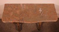 Venetian Console in Gilded Wood & Marble - 18th Century (12 of 14) Venetian Console in Gilded Wood & Marble - 18th Century (12 of 14)