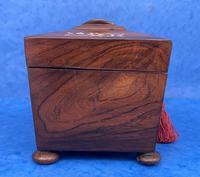 William IV Rosewood, Mother of Pearl Inlaid Twin Tea Caddy (6 of 8) William IV Rosewood, Mother of Pearl Inlaid Twin Tea Caddy (6 of 8)
