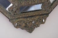 19th Century French Renaissance Style Octagonal Repousse Brass Cushion Framed Mirror (2 of 7) 19th Century French Renaissance Style Octagonal Repousse Brass Cushion Framed Mirror (2 of 7)