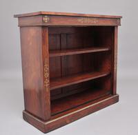 Early 19th Century Rosewood & Brass Inlaid Open Bookcase (2 of 9) Early 19th Century Rosewood & Brass Inlaid Open Bookcase (2 of 9)