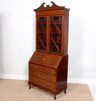 Secretaire Bureau Bookcase Astragal Glazed Mahogany Library Cabinet (9 of 14) Secretaire Bureau Bookcase Astragal Glazed Mahogany Library Cabinet (9 of 14)