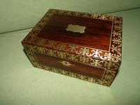 QUALITY Inlaid Regency Rosewood Jewellery Box + Tray. c1830 (10 of 15) QUALITY Inlaid Regency Rosewood Jewellery Box + Tray. c1830 (10 of 15)