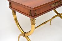 Antique Neoclassical Walnut & Brass Writing / Side Table (10 of 16) Antique Neoclassical Walnut & Brass Writing / Side Table (10 of 16)