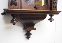 Antique Rocket Cased Single Walnut 8-Day Vienna Regulator Wall Clock by Lenzkirch (7 of 8) Antique Rocket Cased Single Walnut 8-Day Vienna Regulator Wall Clock by Lenzkirch (7 of 8)